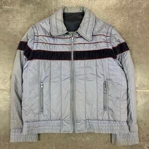 Vintage 80's Trader Bay Reversible Puffer Jacket W/ Detachable Sleeves Medium